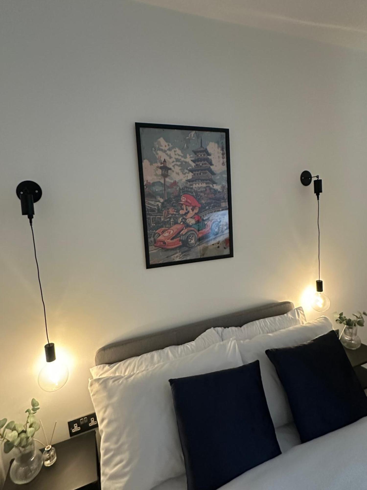 Retro Suite A Luxury Apartment With King Size Bed Wii Games And Entertainment เลสเตอร์ ภายนอก รูปภาพ